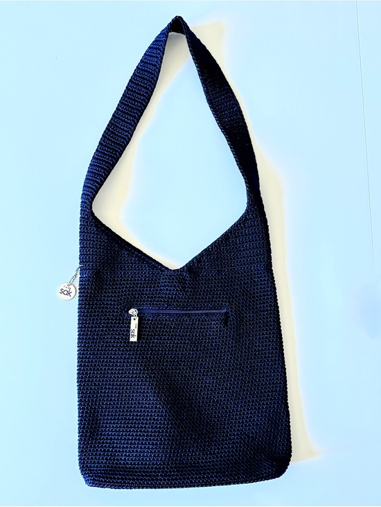 The Sak Handbags - The Sak Navy Blue crochet shoulder bag
